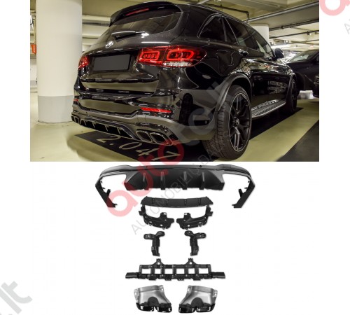 Mercedes GLC 63 AMG X253 difuzorius "black" 2015-2019